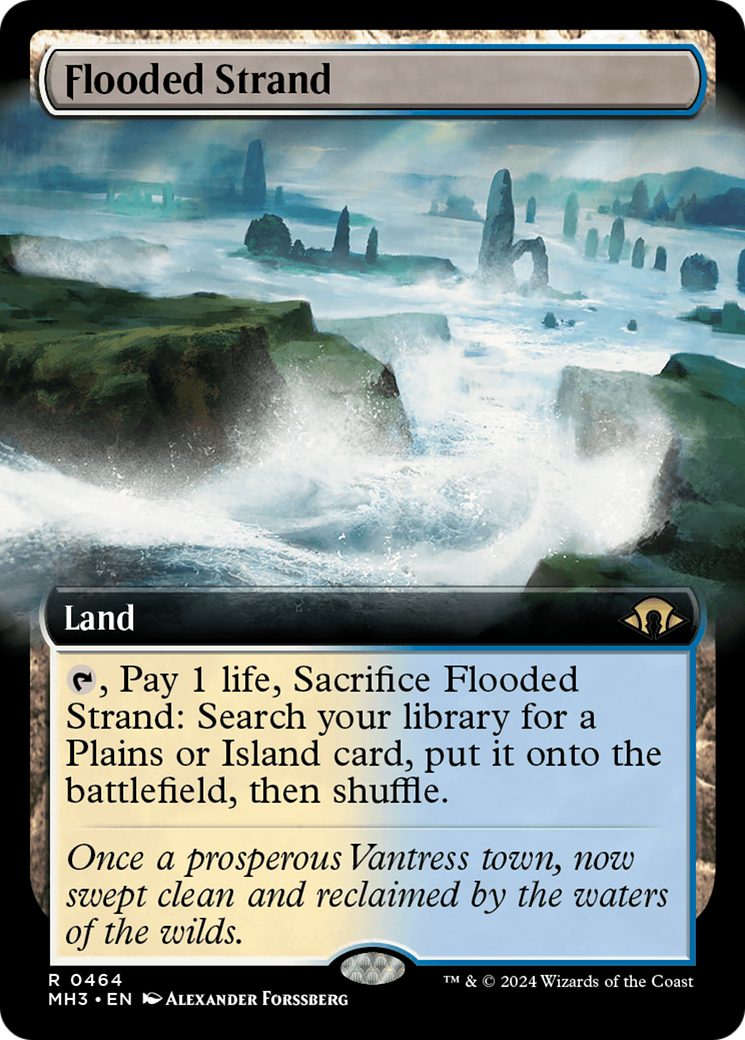 Flooded Strand (Extended Art) [Modern Horizons 3] Foil