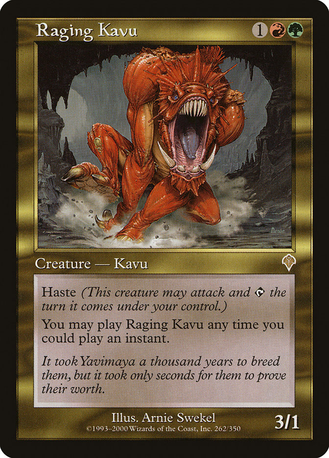 Raging Kavu [Invasion] Foil