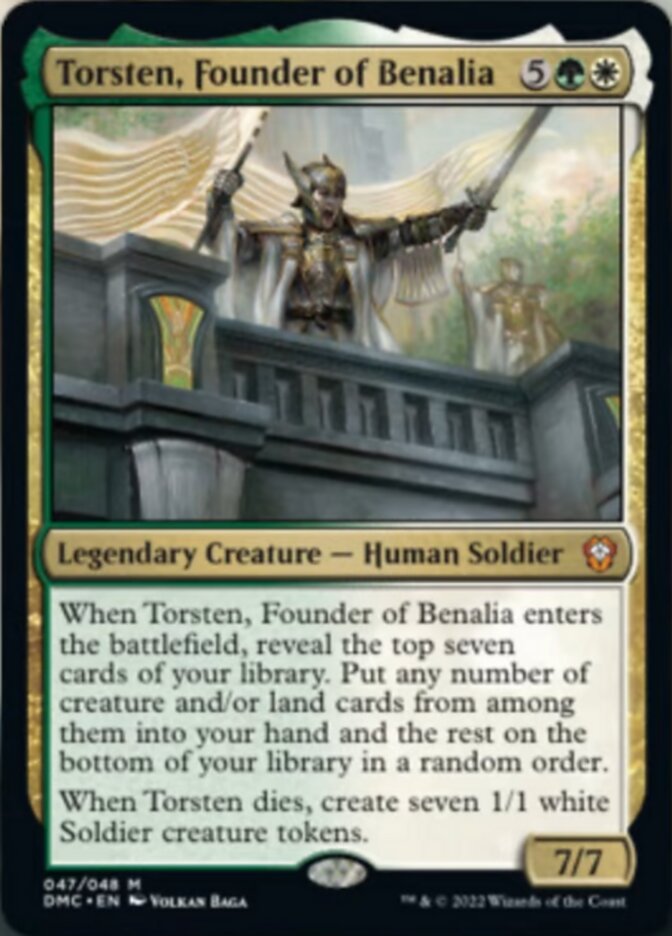 Torsten, Founder of Benalia [Dominaria United Commander] Foil