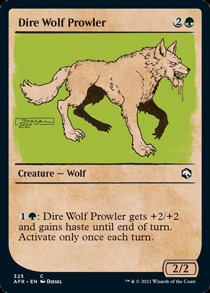 Dire Wolf Prowler (Showcase) [Dungeons & Dragons: Adventures in the Forgotten Realms] Foil