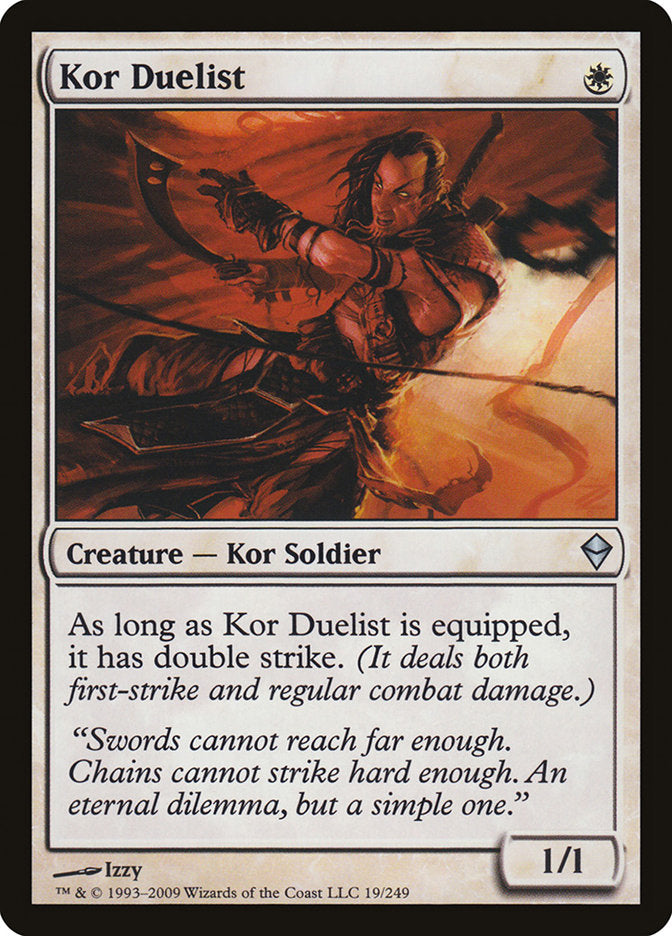 Kor Duelist [Zendikar] Foil