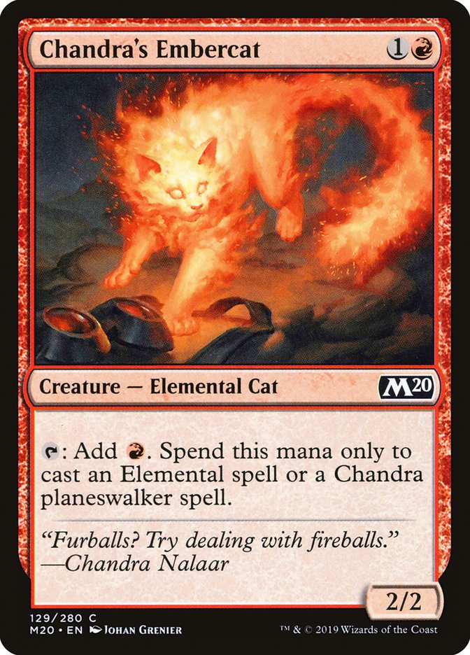 Chandra's Embercat [Core Set 2020] Foil
