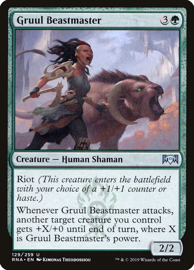 Gruul Beastmaster [Ravnica Allegiance] Foil