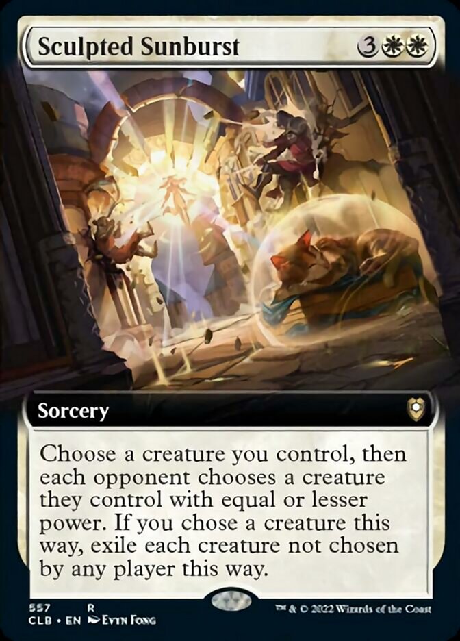 Sculpted Sunburst (Extended Art) [Commander Legends: Battle for Baldur's Gate] Foil