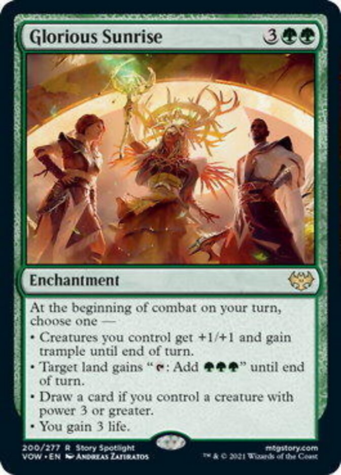 Glorious Sunrise [Innistrad: Crimson Vow] Foil