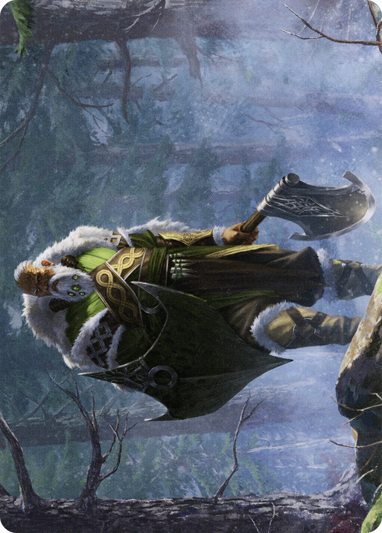 Fynn, the Fangbearer // Fynn, the Fangbearer  [Art Series: Kaldheim] (Borderless) Foil