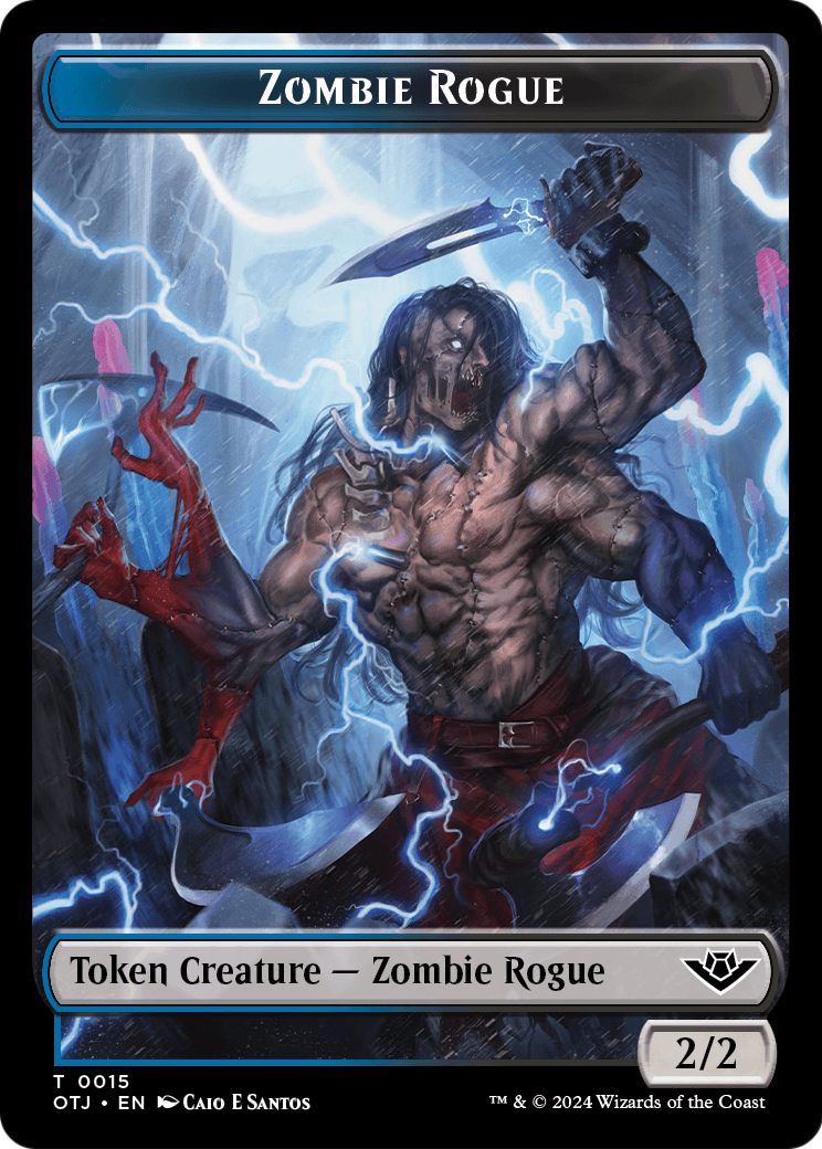 Zombie Rogue  [Outlaws of Thunder Junction Tokens]