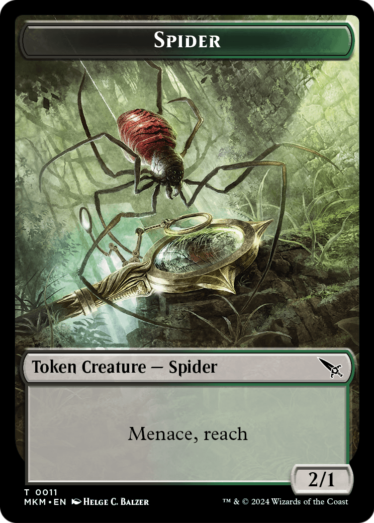 Spider  [Murders at Karlov Manor Tokens] Foil