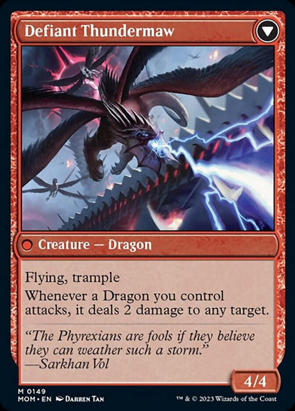 Invasion of Tarkir // Defiant Thundermaw [March of the Machine] Foil