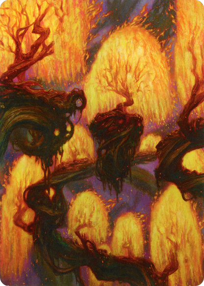 Grove of the Burnwillows // Grove of the Burnwillows  [Zendikar Rising Art Series] (Borderless)