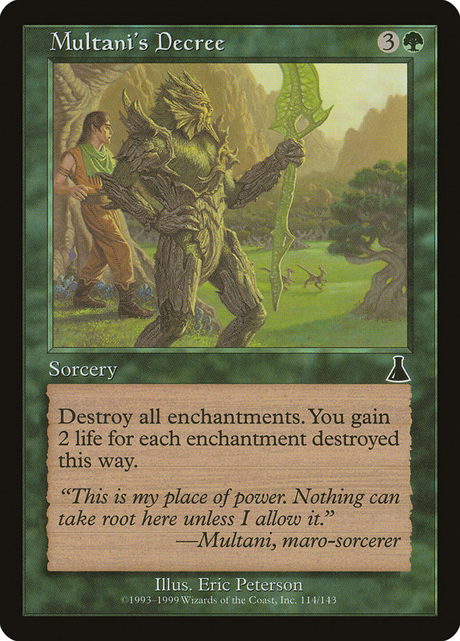 Multani's Decree [Urza's Destiny] Foil