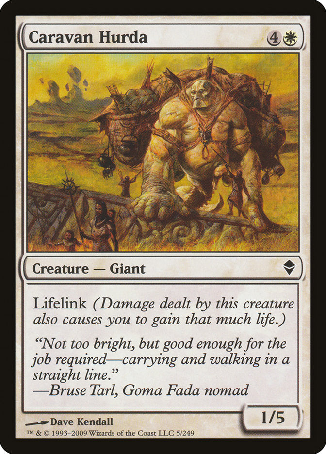 Caravan Hurda [Zendikar] Foil