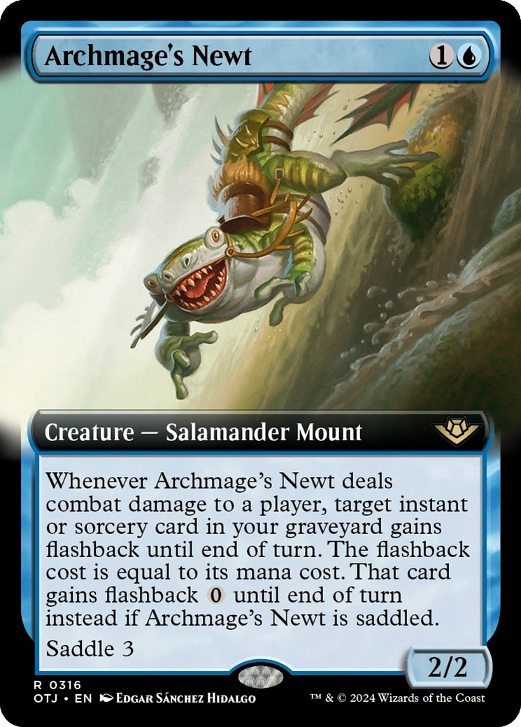 Archmage's Newt (Extended Art) [Outlaws of Thunder Junction] Foil