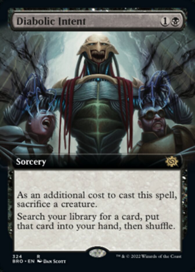 Diabolic Intent (Extended Art) [The Brothers' War] Foil