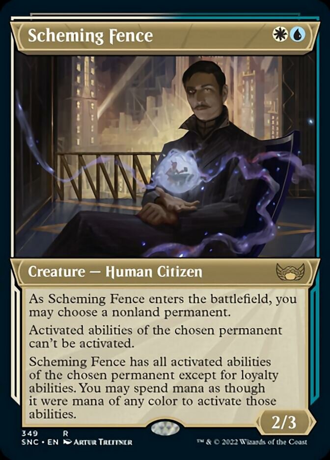 Scheming Fence (Showcase Art Deco) [Streets of New Capenna] Foil