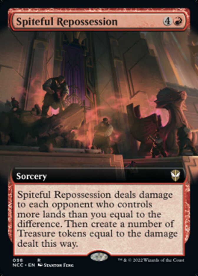Spiteful Repossession (Extended Art) [Streets of New Capenna Commander] Foil