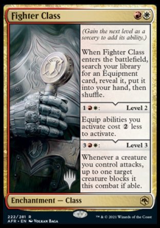 Fighter Class (Promo Pack) [Dungeons & Dragons: Adventures in the Forgotten Realms Promos] Foil