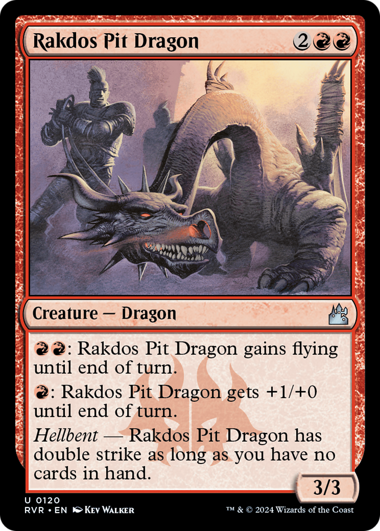 Rakdos Pit Dragon [Ravnica Remastered] Foil