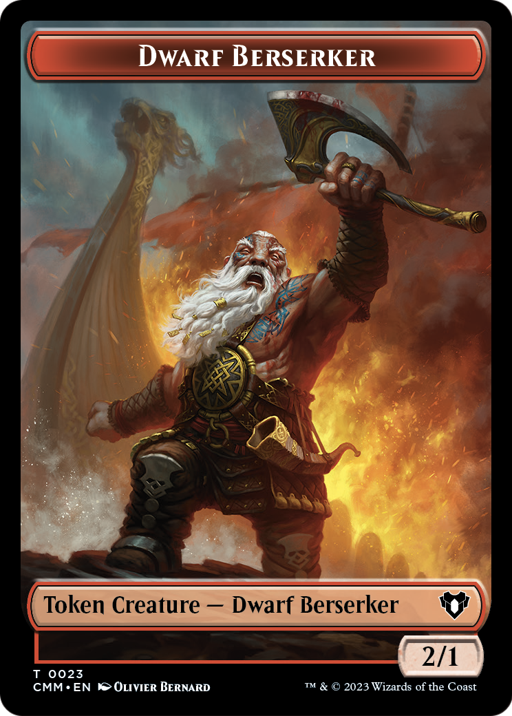 Dwarf Berserker  [Commander Masters Tokens] Foil
