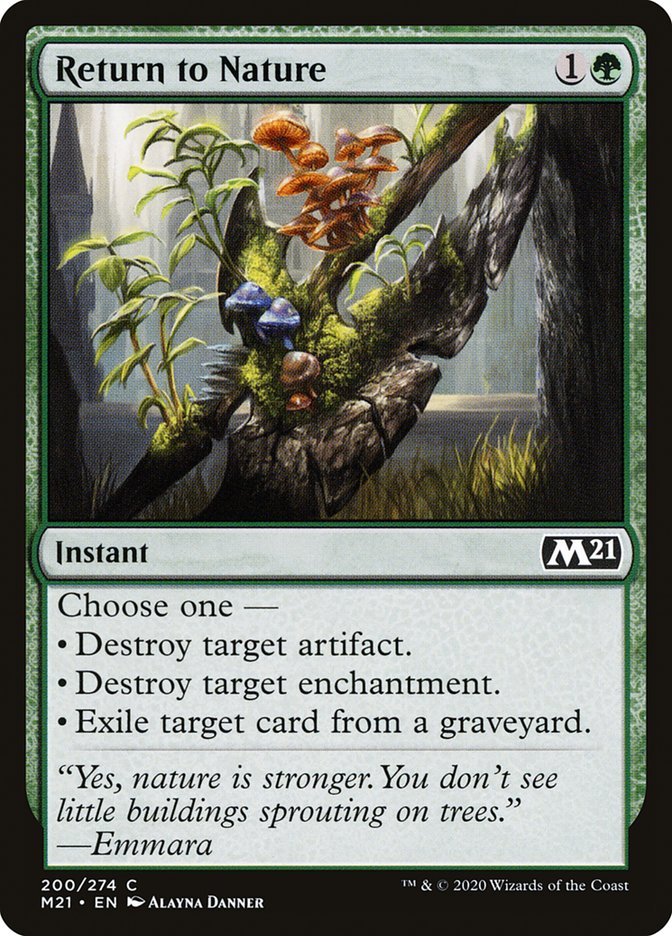 Return to Nature [Core Set 2021] Foil