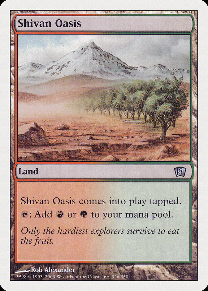 Shivan Oasis [Eighth Edition] Foil