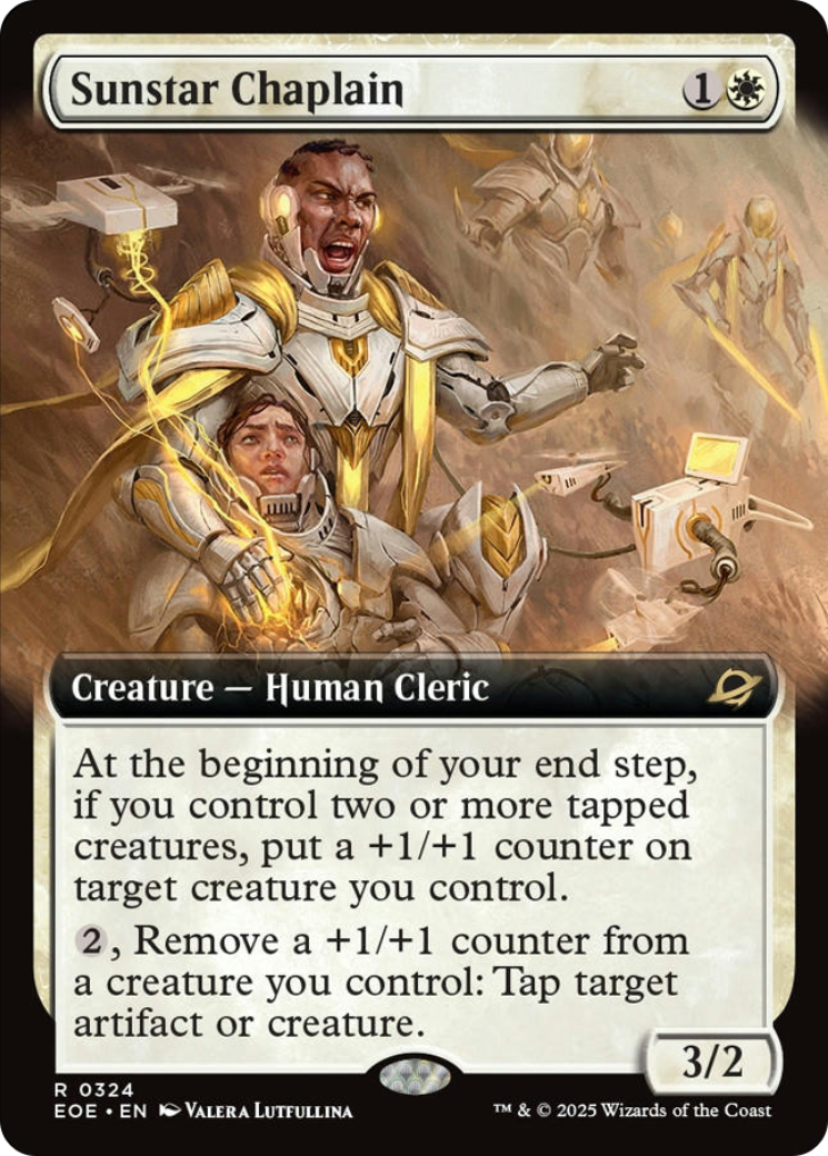 Sunstar Chaplain (Extended Art) [Edge of Eternities] Foil