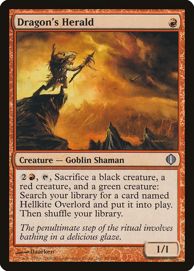 Dragon's Herald [Shards of Alara] Foil