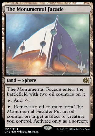 The Monumental Facade (Promo Pack) [Phyrexia: All Will Be One Promos] Foil
