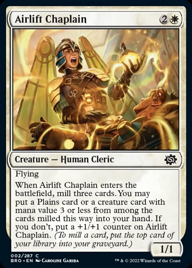 Airlift Chaplain [The Brothers' War] Foil