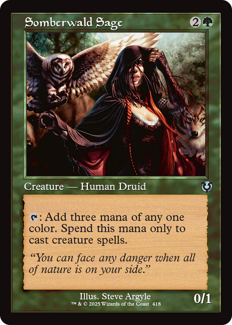 Somberwald Sage (Retro Frame) [Innistrad Remastered] Foil