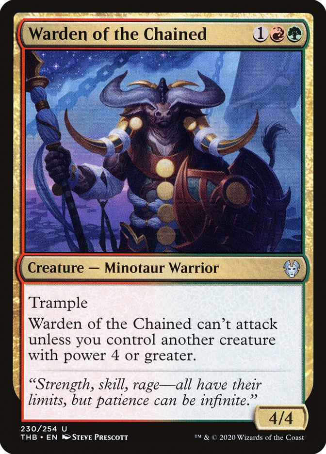 Warden of the Chained [Theros Beyond Death] Foil