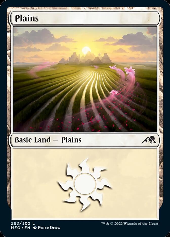 Plains (283) [Kamigawa: Neon Dynasty] Foil