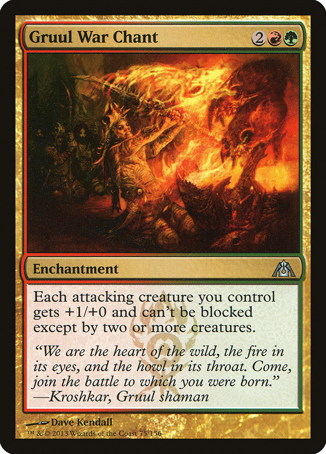 Gruul War Chant [Dragon's Maze] Foil