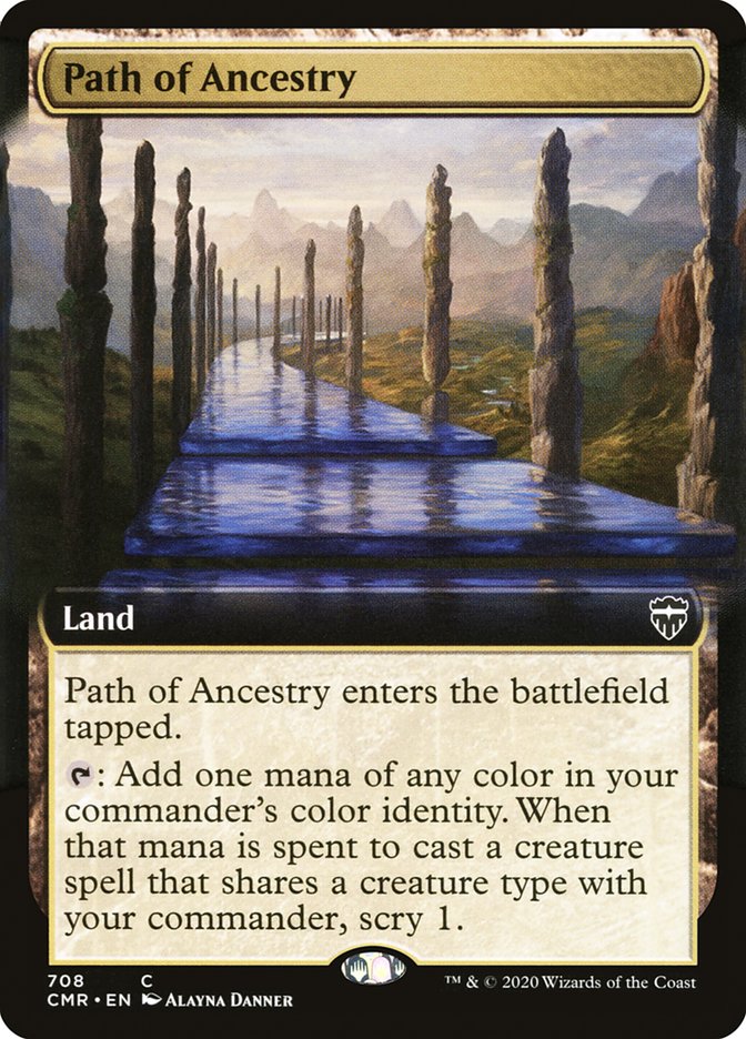 Path of Ancestry (Extended Art) [Commander Legends] Foil