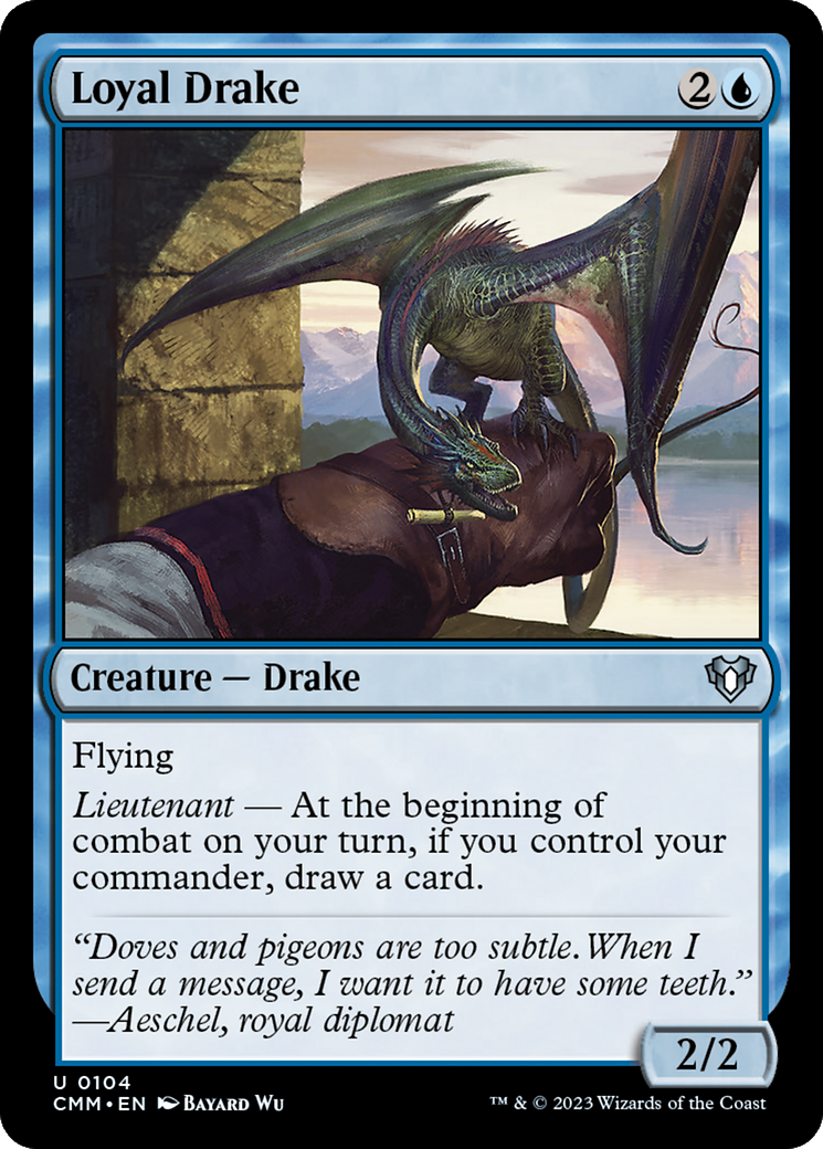 Loyal Drake [Commander Masters] Foil