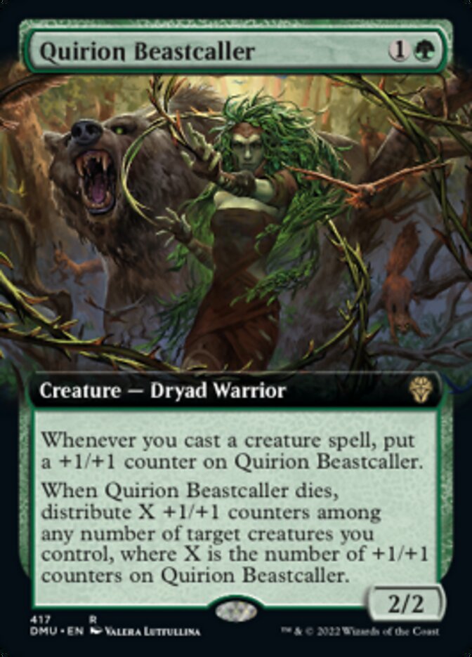 Quirion Beastcaller (Extended Art) [Dominaria United] Foil