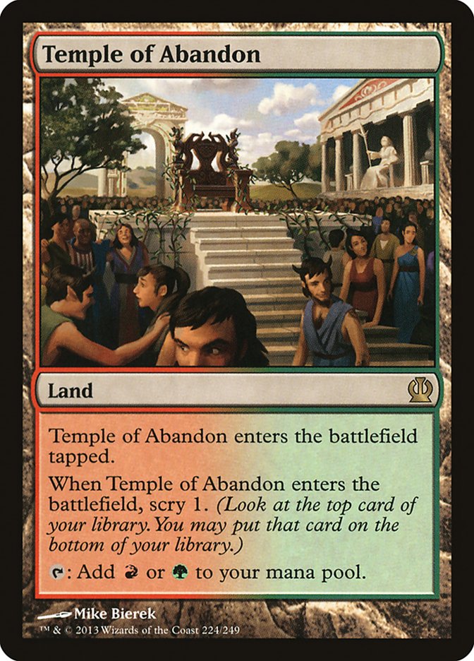 Temple of Abandon [Theros] Foil