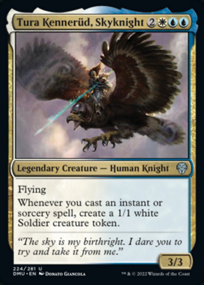 Tura Kennerud, Skyknight [Dominaria United] Foil