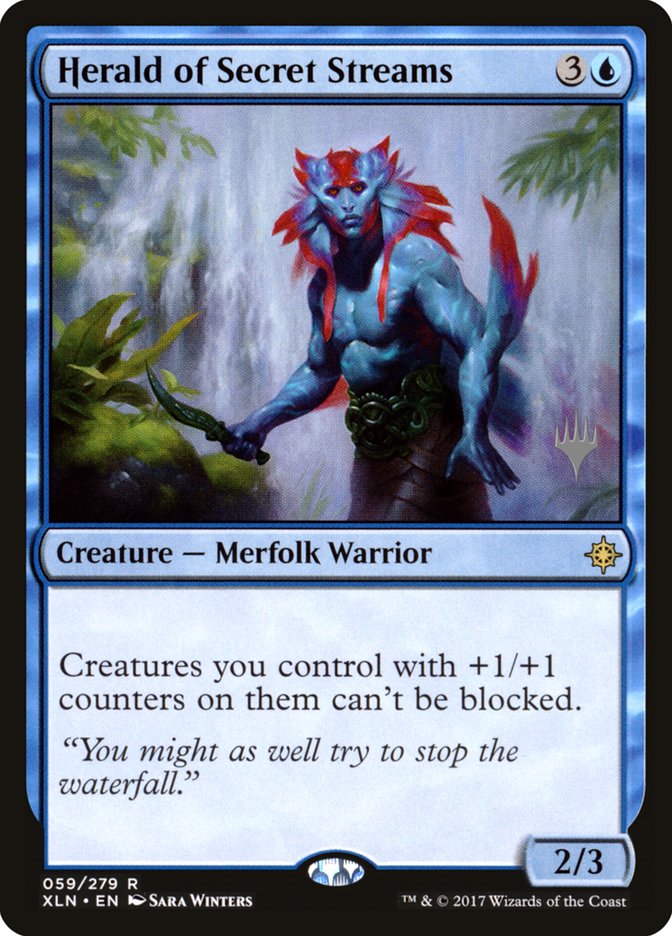 Herald of Secret Streams (Promo Pack) [Ixalan Promos] Foil