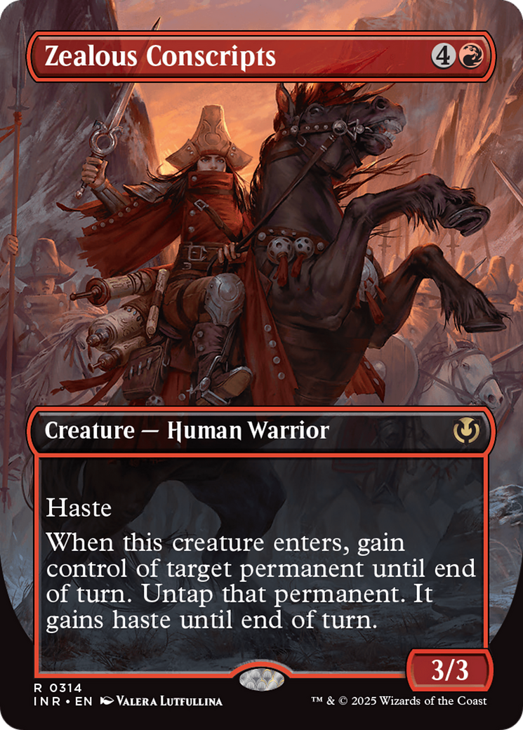 Zealous Conscripts (Borderless) [Innistrad Remastered] Foil