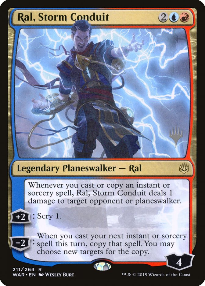 Ral, Storm Conduit (Promo Pack) [War of the Spark Promos] Foil