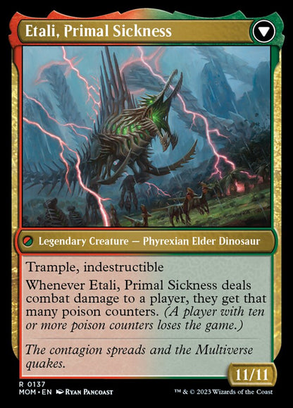 Etali, Primal Conqueror // Etali, Primal Sickness [March of the Machine] Foil