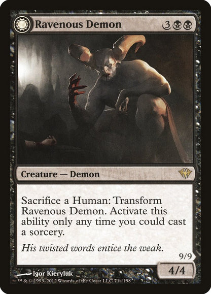 Ravenous Demon // Archdemon of Greed [Dark Ascension] Foil