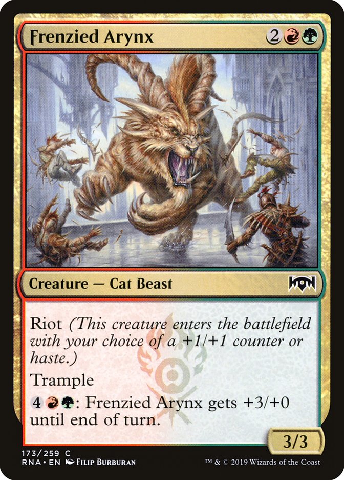 Frenzied Arynx [Ravnica Allegiance] Foil