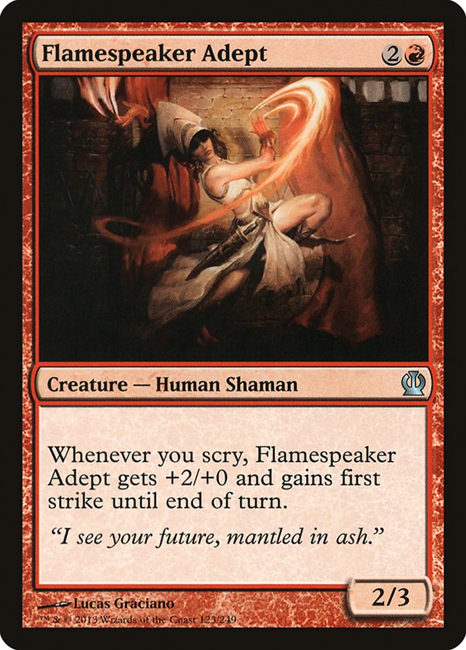Flamespeaker Adept [Theros] Foil
