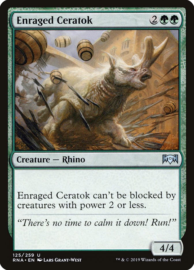 Enraged Ceratok [Ravnica Allegiance] Foil