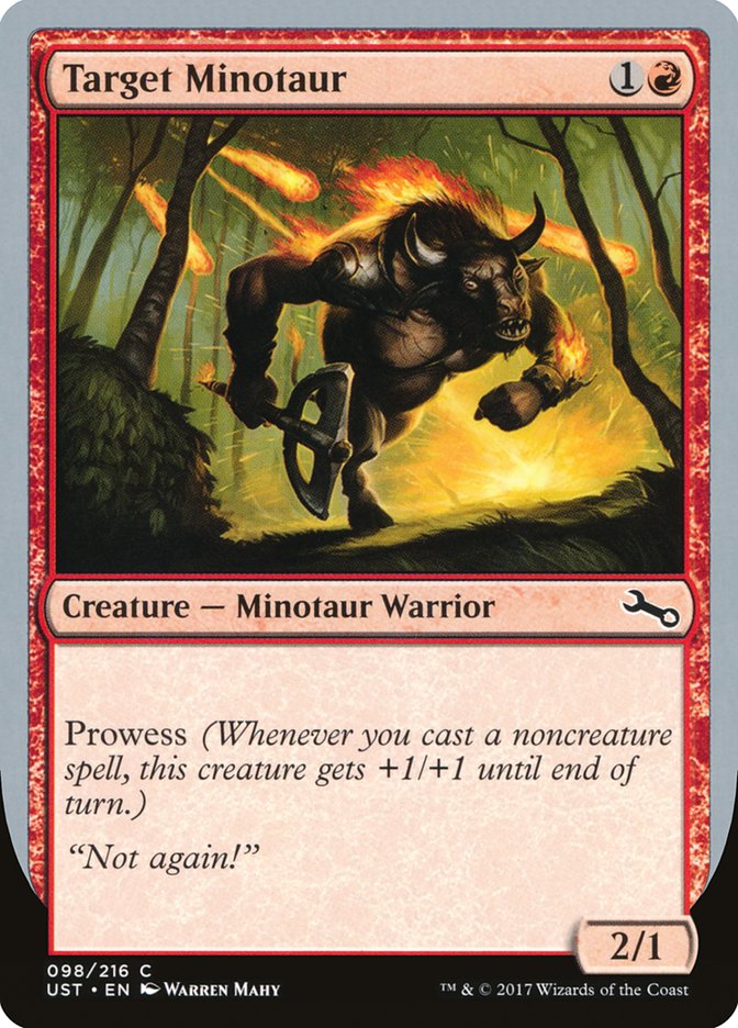 Target Minotaur (Fire Art) [Unstable] Foil