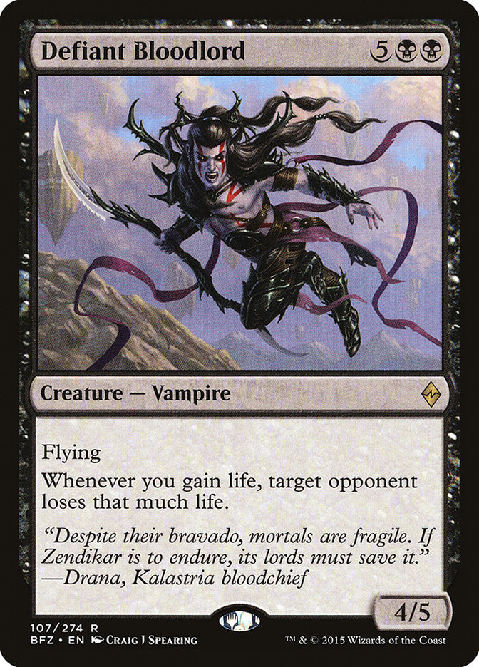 Defiant Bloodlord [Battle for Zendikar] Foil