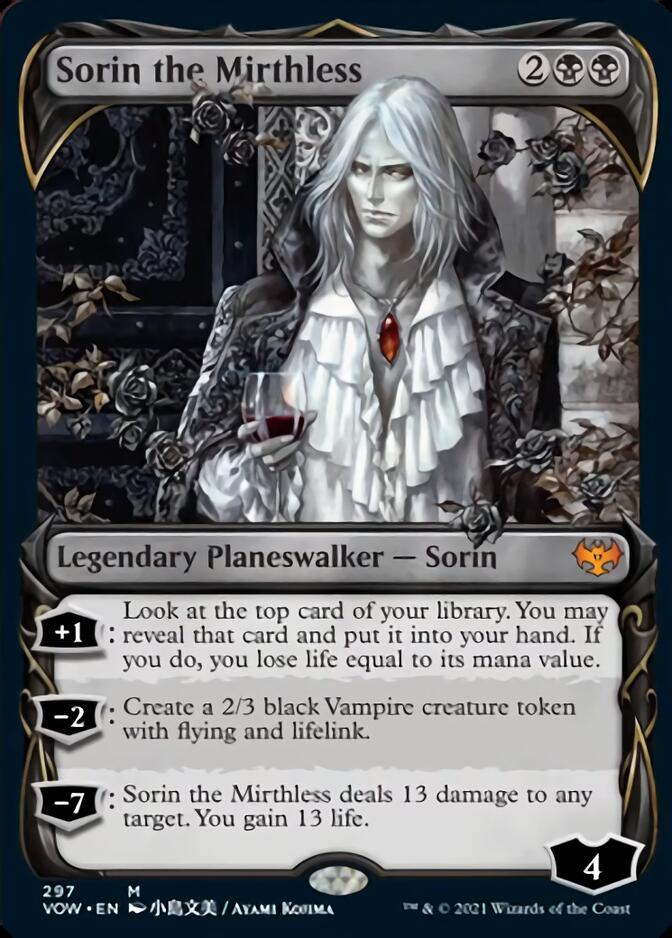 Sorin the Mirthless (Showcase Fang Frame) [Innistrad: Crimson Vow] Foil