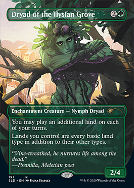 Dryad of the Ilysian Grove (Borderless) [Secret Lair Drop Series] Foil